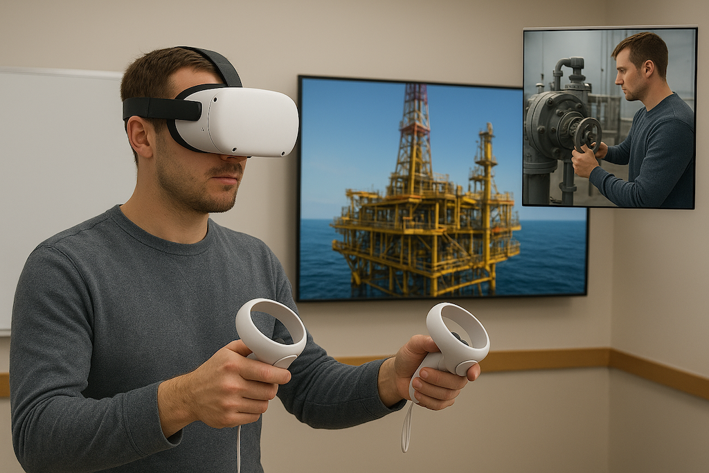 کاربرد واقعیت مجازی (VR) در صنعت نفت و مزایای آن